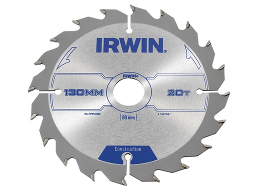 [IRW1897087] Construction Circular Saw Blade 130 x 20mm x 20T ATB