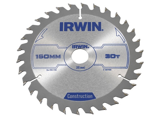 [IRW1897090] Construction Circular Saw Blade 150 x 20mm x 30T ATB