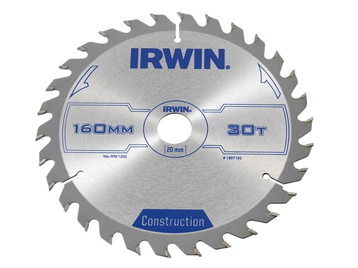 [IRW1897192] Construction Circular Saw Blade 160 x 20mm x 30T ATB