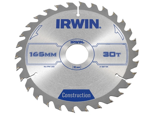 [IRW1897194] Construction Circular Saw Blade 165 x 30mm x 30T ATB