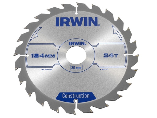 [IRW1897197] Construction Circular Saw Blade 184 x 30mm x 24T ATB