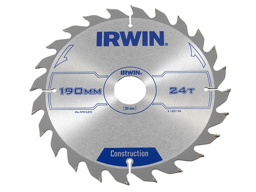 [IRW1897199] Construction Circular Saw Blade 190 x 30mm x 24T ATB