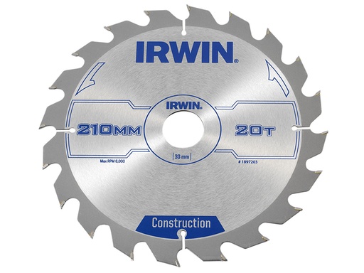 [IRW1897203] Construction Circular Saw Blade 210 x 30mm x 20T ATB