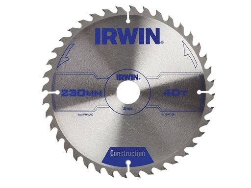 [IRW1897206] Construction Circular Saw Blade 230 x 30mm x 40T ATB