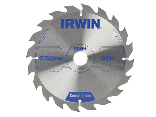 [IRW1897207] Construction Circular Saw Blade 235 x 30mm x 20T ATB