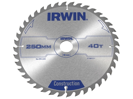 [IRW1897211] General Purpose Table & Mitre Saw Blade 250 x 30mm x 40T ATB