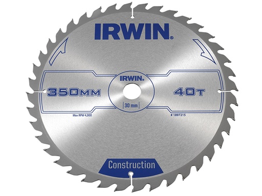 [IRW1897215] General Purpose Table & Mitre Saw Blade 350 x 30mm x 40T ATB