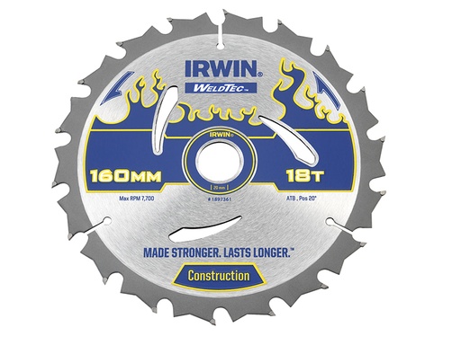 [IRW1897361] Weldtec Circular Saw Blade 160 x 20mm x 18T ATB