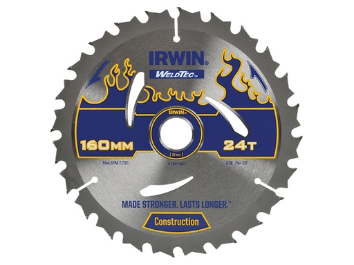 [IRW1897362] Weldtec Circular Saw Blade 160 x 20mm x 24T ATB