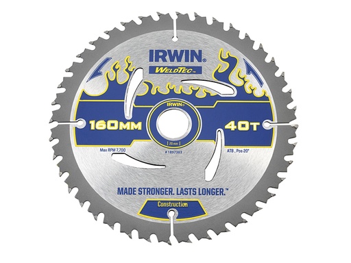 [IRW1897363] Weldtec Circular Saw Blade 160 x 20mm x 40T ATB