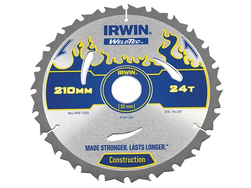 [IRW1897385] Weldtec Circular Saw Blade 210 x 30mm x 24T ATB