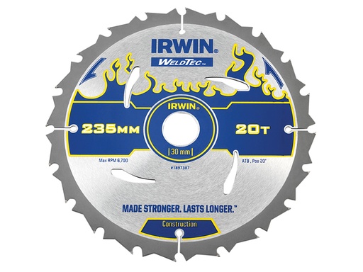 [IRW1897387] Weldtec Circular Saw Blade 235 x 30mm x 20T ATB