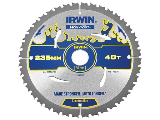 [IRW1897388] Weldtec Circular Saw Blade 235 x 30mm x 40T ATB