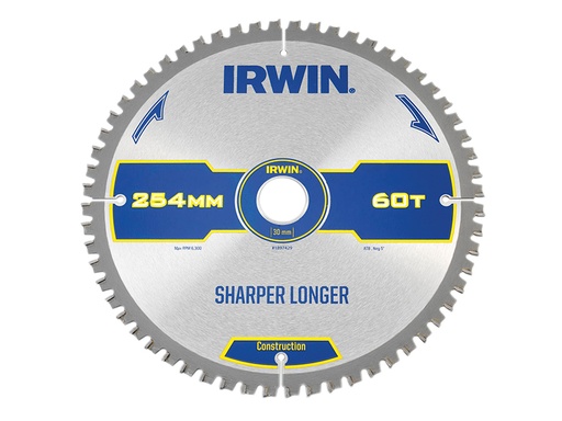 [IRW1897429] Construction Mitre Circular Saw Blade 254 x 30mm x 60T ATB/Neg