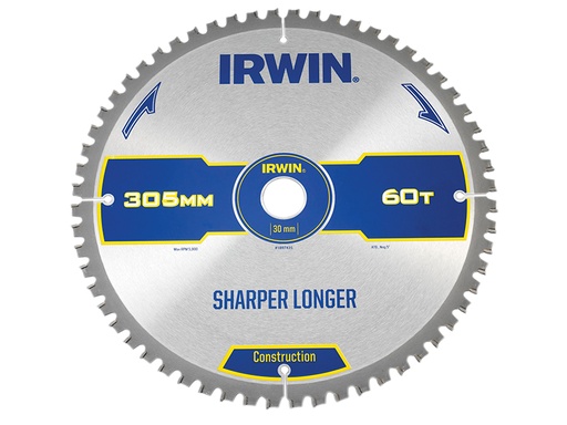 [IRW1897435] Construction Mitre Circular Saw Blade 305 x 30mm x 60T ATB/Neg