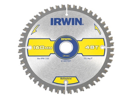 [IRW1897437] Multi Material Circular Saw Blade 160 x 20mm x 48T TCG