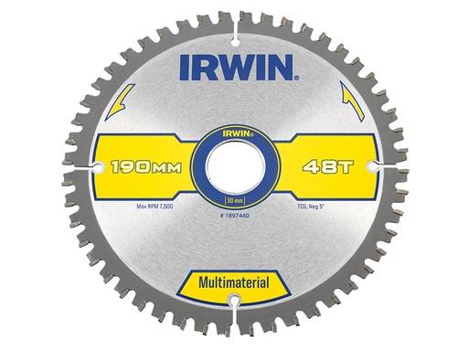 [IRW1897440] Multi Material Circular Saw Blade 190 x 30mm x 48T TCG