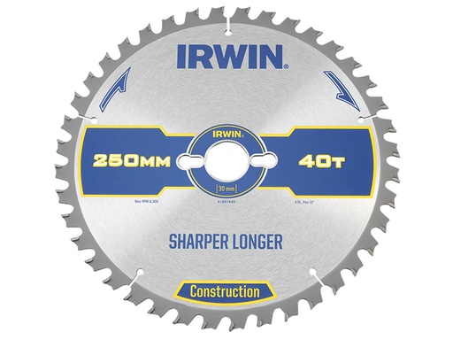 [IRW1897449] Construction Table & Mitre Circular Saw Blade 250 x 30mm x 40T ATB