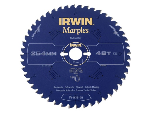 [IRW1897459] Marples Mitre Circular Saw Blade 254 x 30mm x 48T ATB/Neg