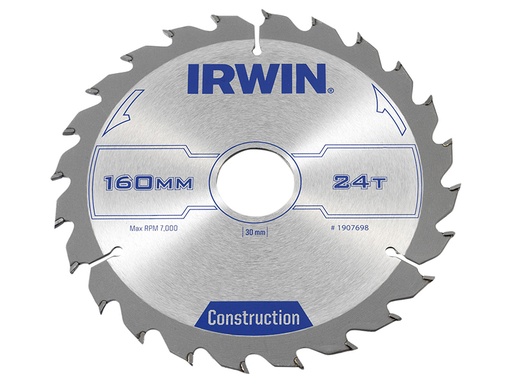 [IRW1907698] Construction Circular Saw Blade 160 x 30mm x 24T ATB