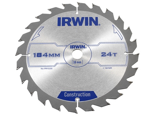 [IRW1907699] Construction Circular Saw Blade 184 x 16mm x 24T ATB