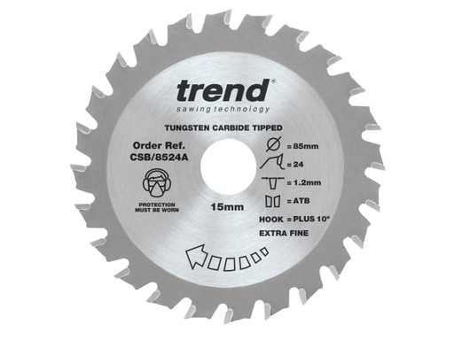 [TRECSB8524A] CraftPro Mini Saw Blade 85 x 15mm x 24T