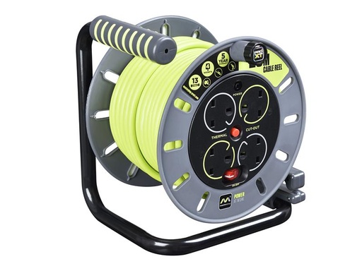 [MSTOMU25134] PRO-XT Open Cable Reel 240V 13A 4-Socket 25m