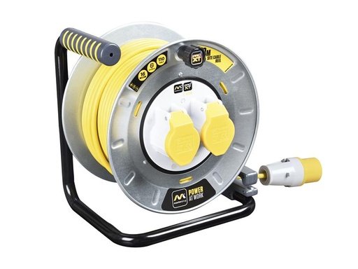 [MSTOTMU30162] PRO-XT Metal Cable Reel 110V 16A Thermal Cut-Out 30m