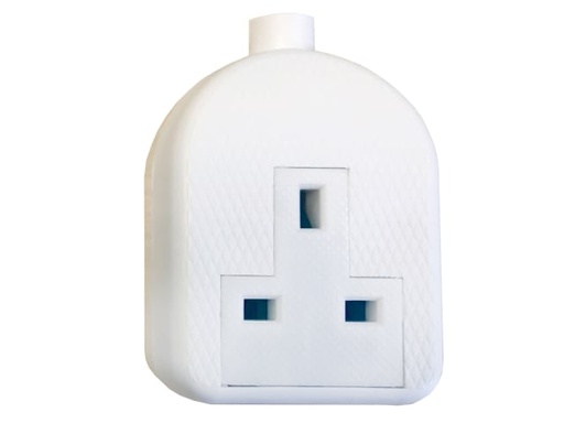 [SMJRTS1GW] White Trailing Extension Socket 13A 1-Gang