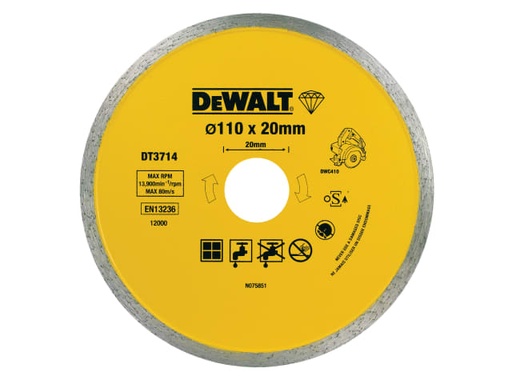 [DEWDT3714QZ] DT3714 Diamond Tile Blade 110 x 20mm