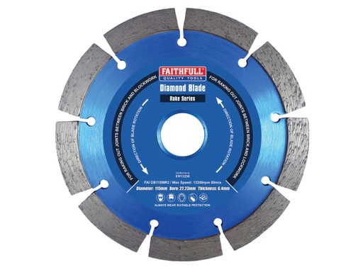 [FAIDB115MR2] Mortar Raking Diamond Blade 115 x 22mm