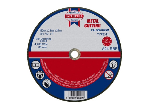 [FAI3502825M] Metal Cut Off Disc 355 x 2.8 x 25.4mm