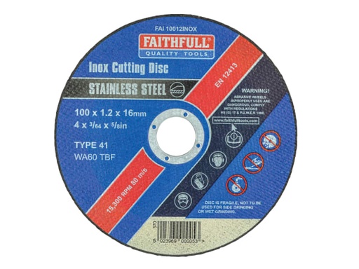 [FAI10012INOX] Inox Cutting Disc 100 x 1.2 x 16mm