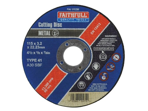 [FAI1153M] Metal Cut Off Disc 115 x 3.2 x 22.23mm