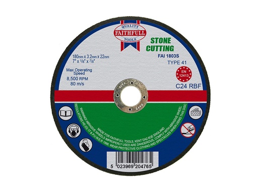 [FAI1803S] Stone Cut Off Disc 180 x 3.2 x 22.23mm