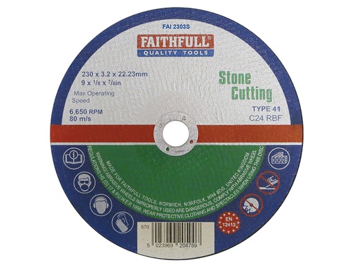 [FAI2303S] Stone Cut Off Disc 230 x 3.2 x 22.23mm