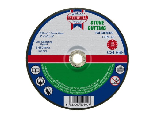 [FAI2303SDC] Depressed Centre Stone Cutting Disc 230 x 3.2 x 22.23mm