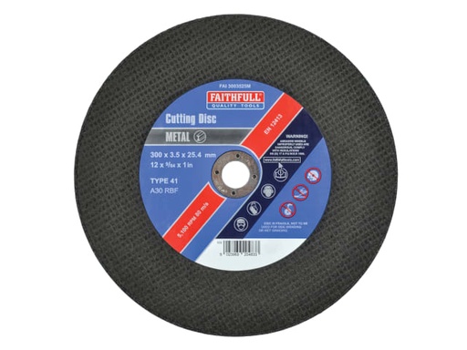 [FAI3003525M] Metal Cut Off Disc 300 x 3.5 x 25.4mm