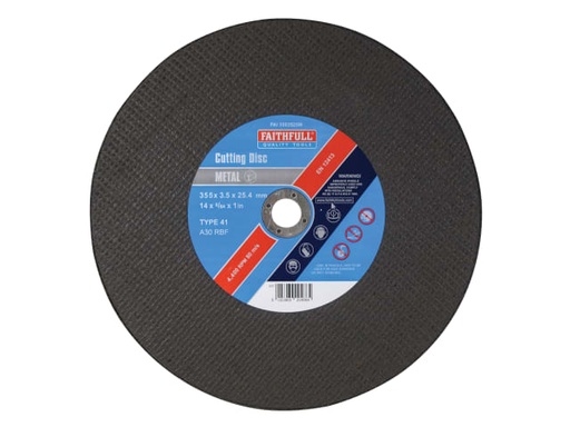 [FAI3503525M] Metal Cut Off Disc 355 x 3.5 x 25.4mm