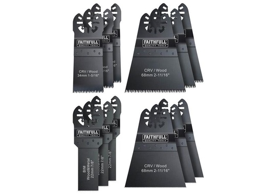 [FAIMFKIT12] Multi-Function Tool Blade Set, 12 Piece