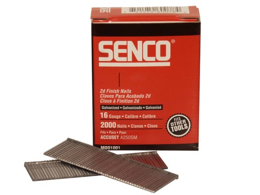 [SENRX19EAA] Straight Brad Nails Galvanised 16G x 45mm (Pack 2000)