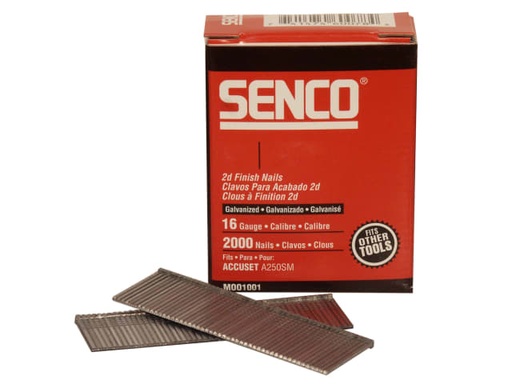 [SENRX23EAA] Straight Brad Nails Galvanised 16G x 55mm (Pack 2000)