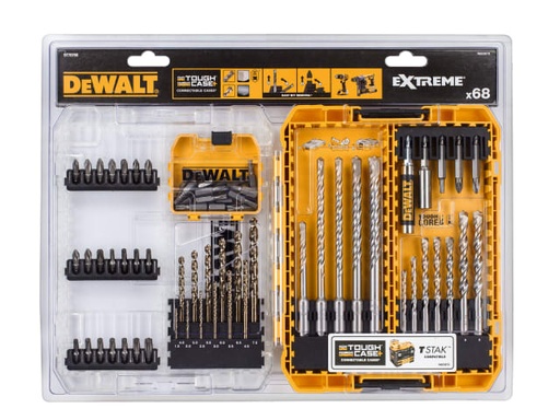 [DEWDT70760QZ] DT70760 Mixed Drill & Bit Set, 68 Piece