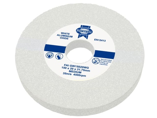 [FAIGW15020WG] General Purpose Grinding Wheel 150 x 20mm White Medium