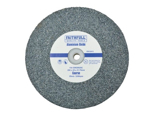 [FAIGW20025C] General Purpose Grinding Wheel 200 x 25mm Coarse Alox