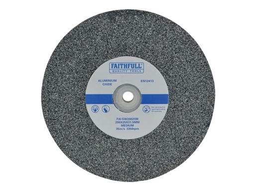 [FAIGW20025M] General Purpose Grinding Wheel 200 x 25mm Medium Alox