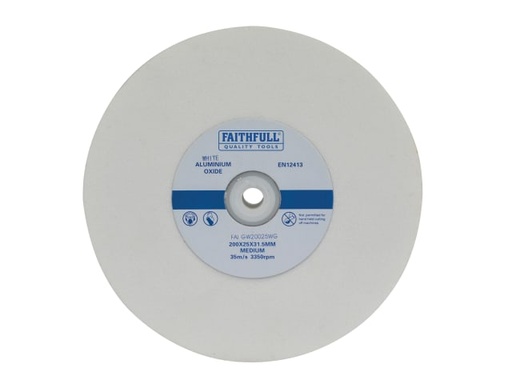 [FAIGW20025WG] General Purpose Grinding Wheel 200 x 25mm White Medium