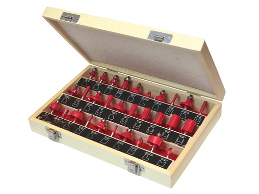 [FAIRBS30] 1/4in TCT Router Bit Set, 30 Piece