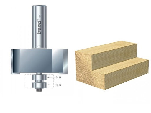 [TRE4639012TC] 46/390 x 1/2 TCT Bearing Guided Rebater 22.5mm x 50.8mm