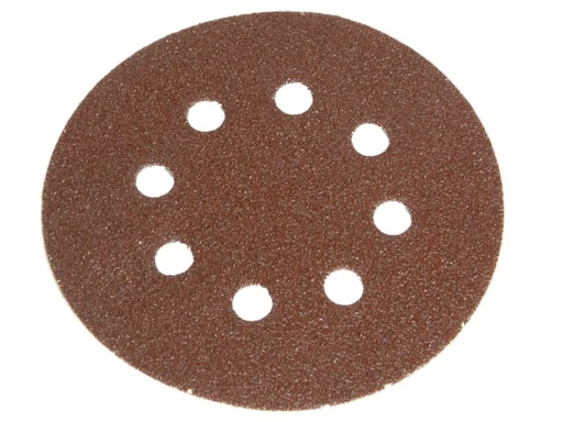 [FAIADHL125M] Hook & Loop Sanding Disc DID3 Holed 125mm x 80G (Pack 5)